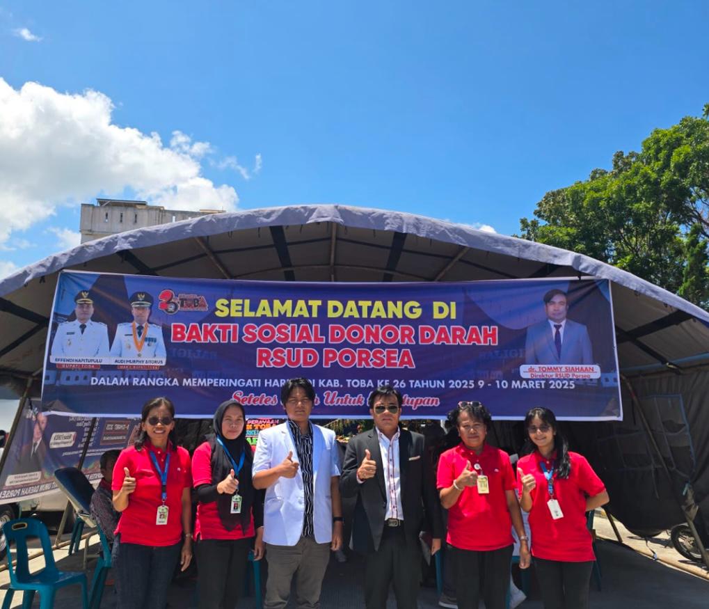 MEMPERINGATI HUT KAB.TOBA, RSUD PORSEA MELAKSANAKAN BAKTI SOSIAL DONOR DARAH
