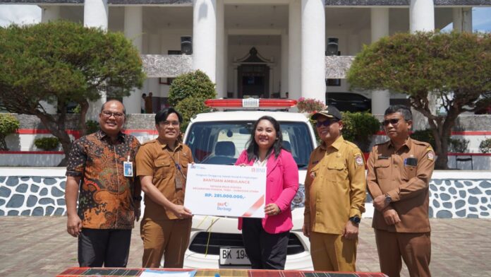 Serah Terima Sumbangan 1 Unit Mobil Ambulance Dari PT. BNI Kepada RSUD Porsea