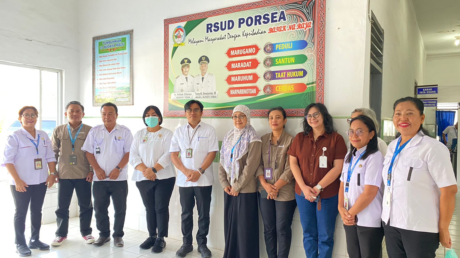 RSUD Porsea Terima Kedatangan Dari Tim BAPETEN