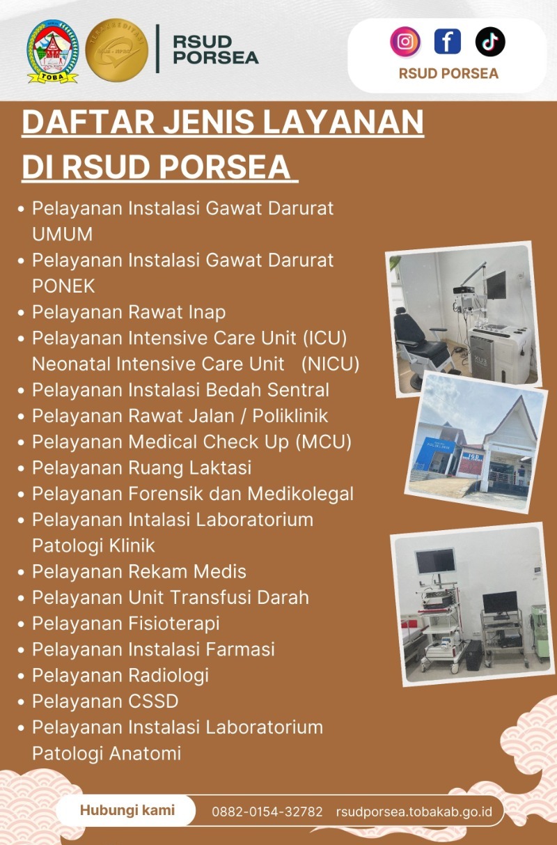Daftar Pelayanan Di RSUD Porsea