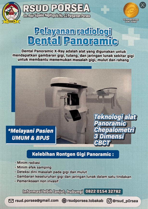 Pelayanan Radiologi Dental Panoramic